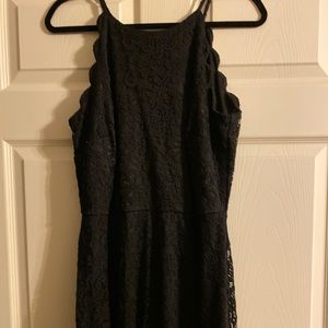Black lace dress